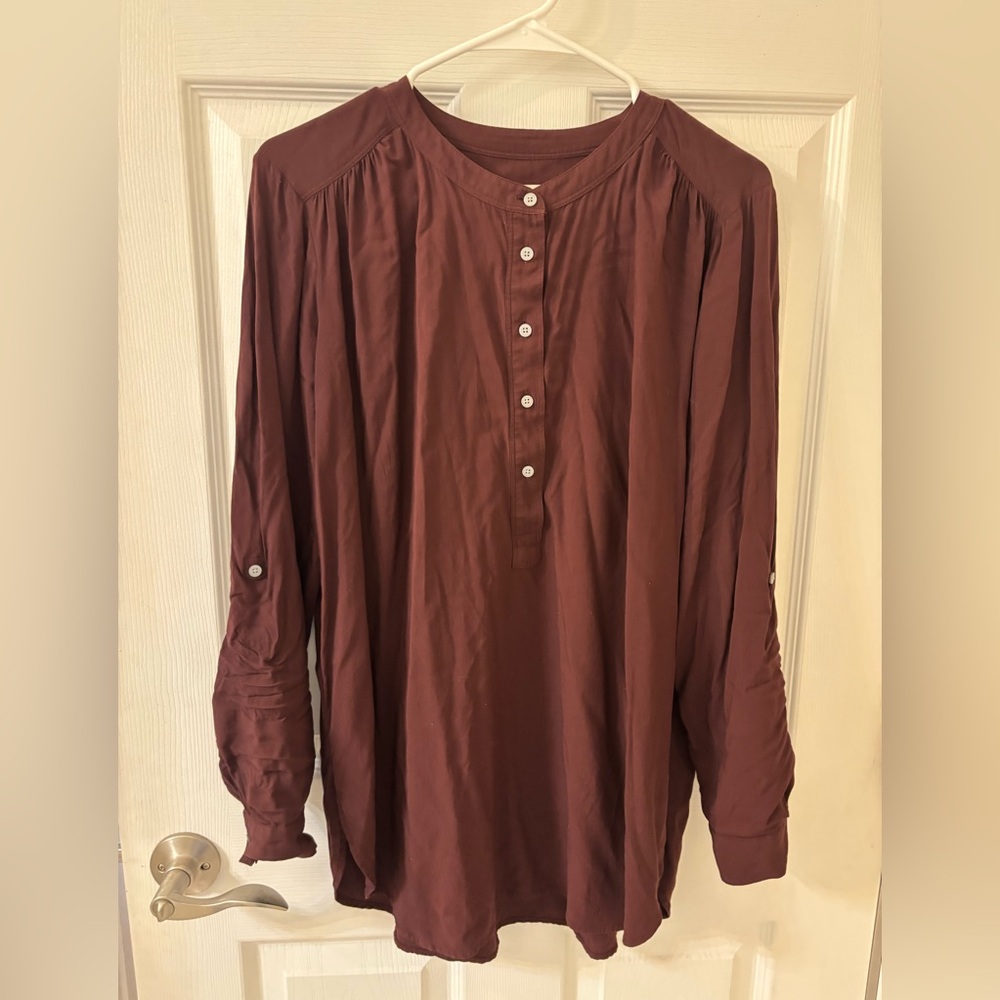 Dark Maroon‎ LOFT shirt